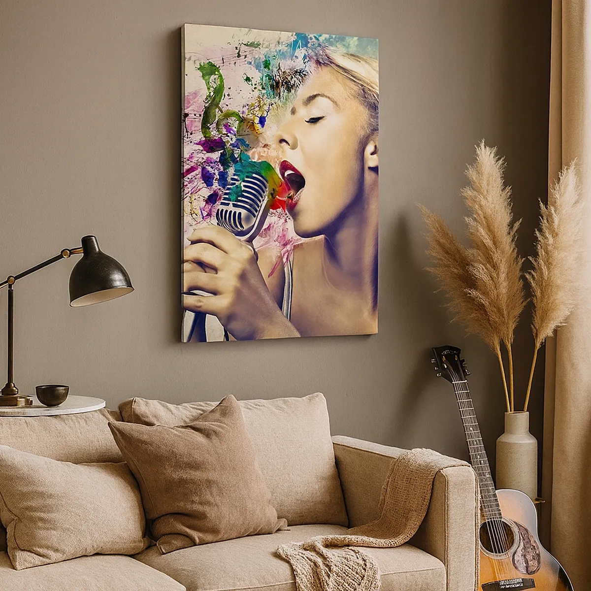 Obraz na plátne - Pomaľovať hlasom svet - 50x70 cm