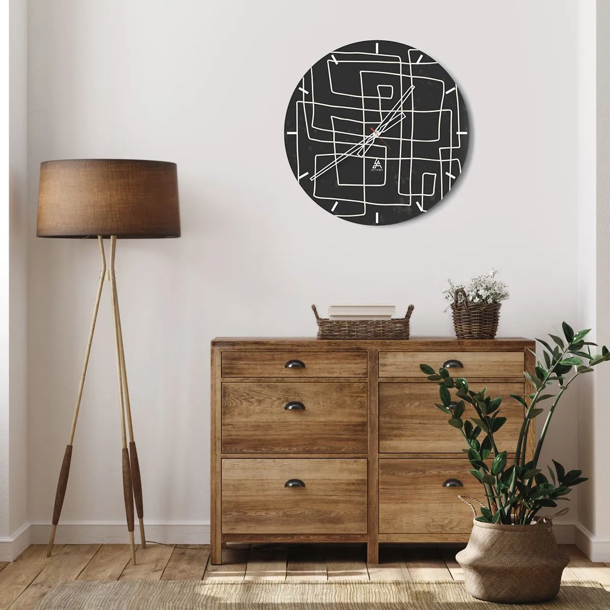 Nástenné hodiny - Nie je to tak jednoduché - 40x40 cm