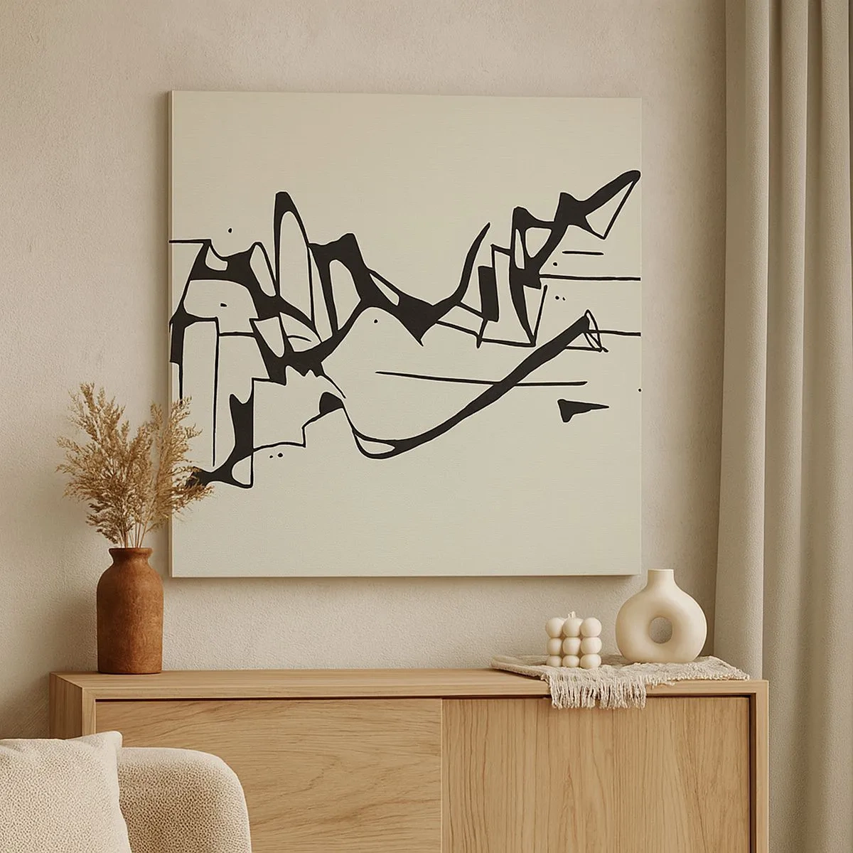 Obraz na plátne - Možná krajina - 30x30 cm