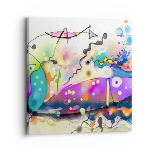 Obraz na plátne - Niet slov! - 30x30 cm