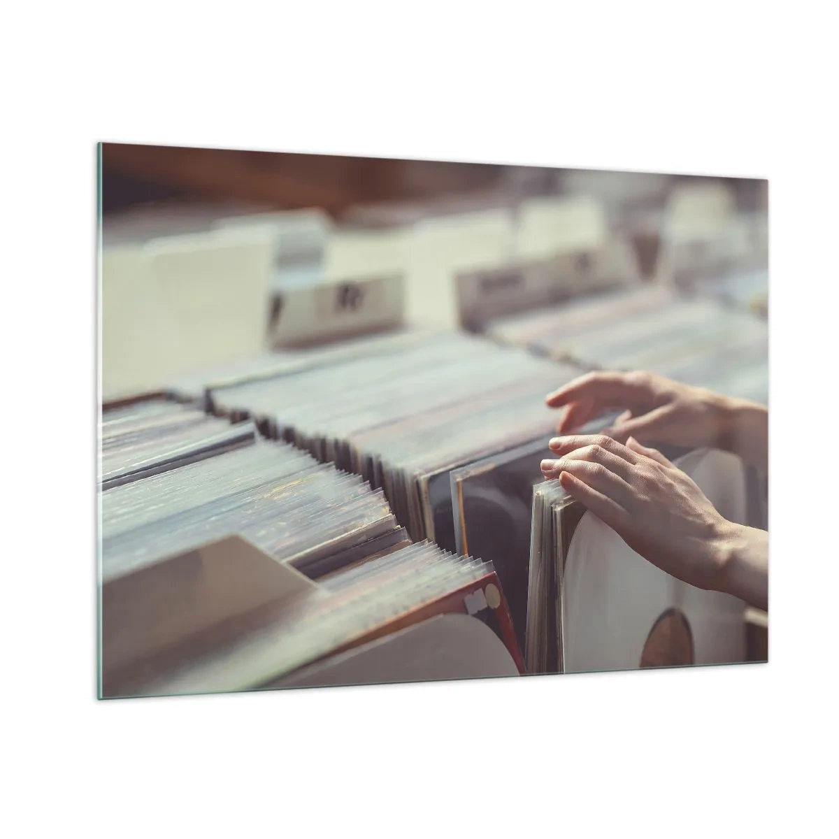 Obraz na skle - Hľadanie emócií - 100x70 cm