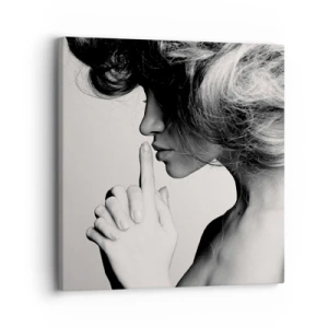 Obraz na plátne - Zahľadená do seba - 30x30 cm