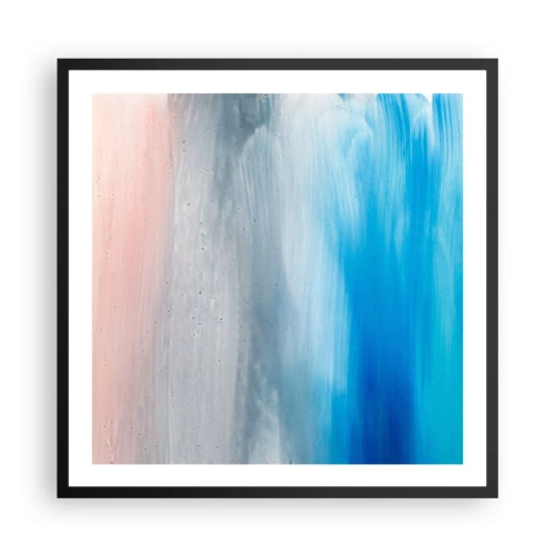 Plagát v čiernom ráme - Živly: vzduch - 60x60 cm