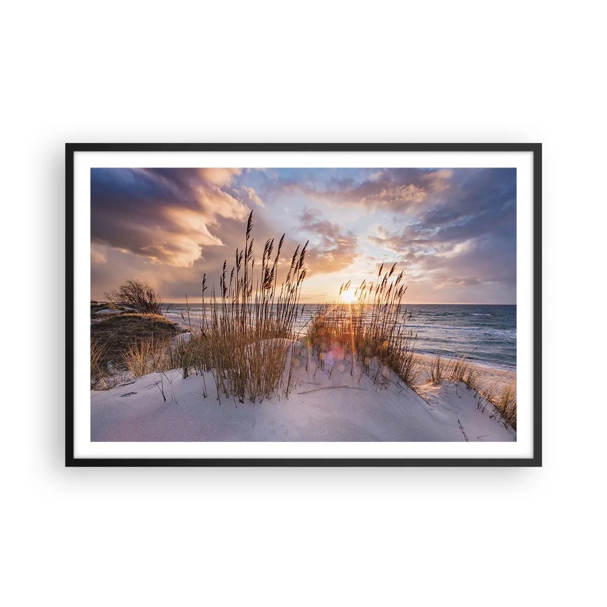 Plagát v čiernom ráme - Rozlúčka so slnkom a vetrom - 91x61 cm
