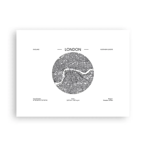 Plagát - Anatómia Londýna - 40x30 cm