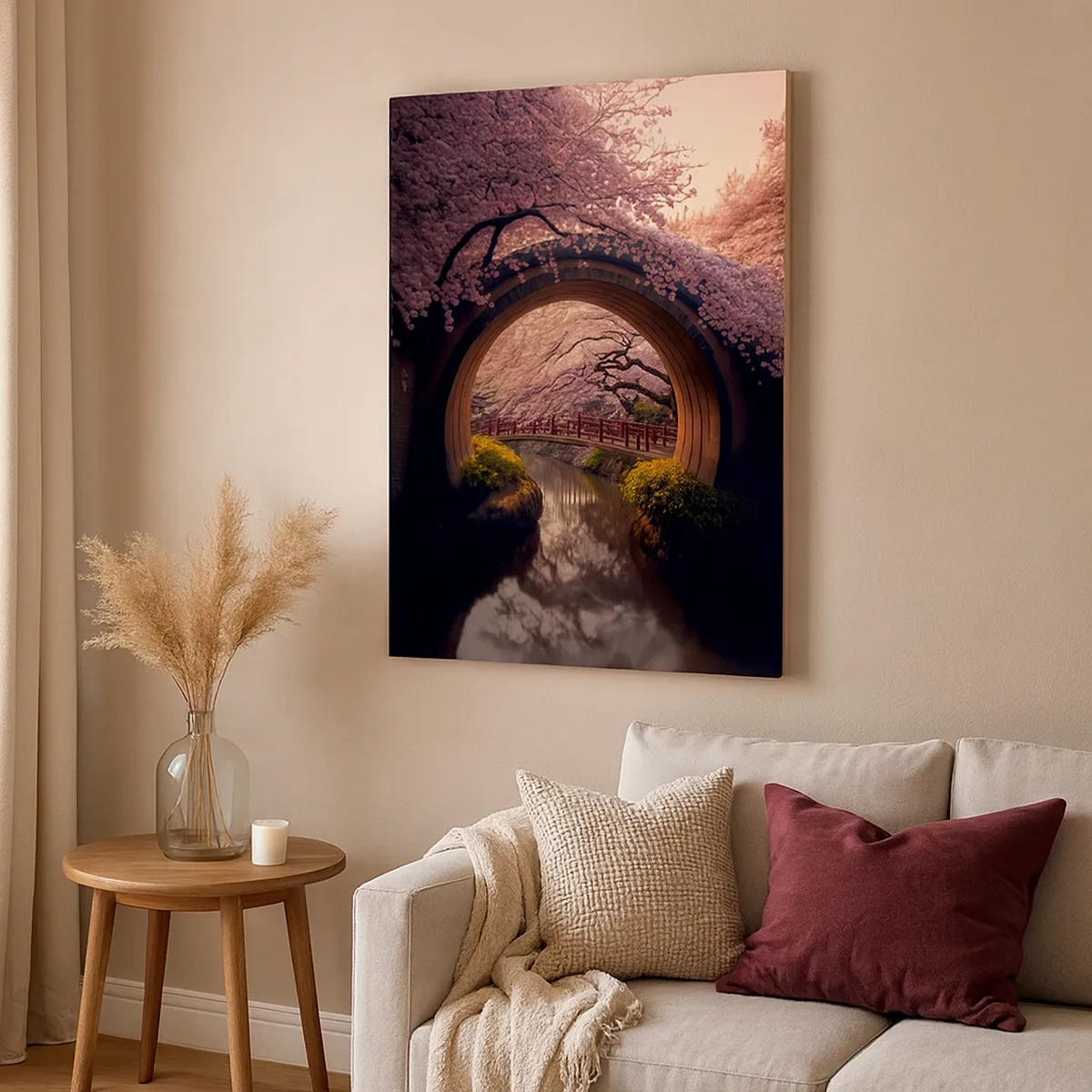 Obraz na plátne - Japonská jar - 50x70 cm