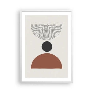 Plagát v bielom ráme - V centre pozornosti - 50x70 cm