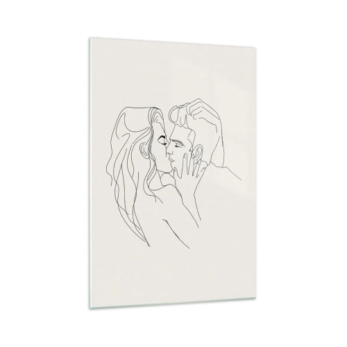 Obraz na skle - Zamotaní citom - 70x100 cm