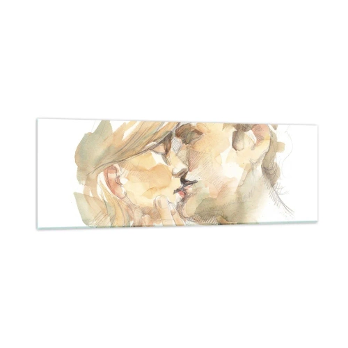 Obraz na skle - Nájdená polovica? - 90x30 cm