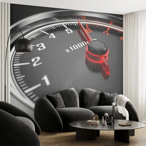 Fototapeta Premium Sand - Šliapni na to - Automobilový priemysel, Rýchlomer, 3D - 100x70 cm