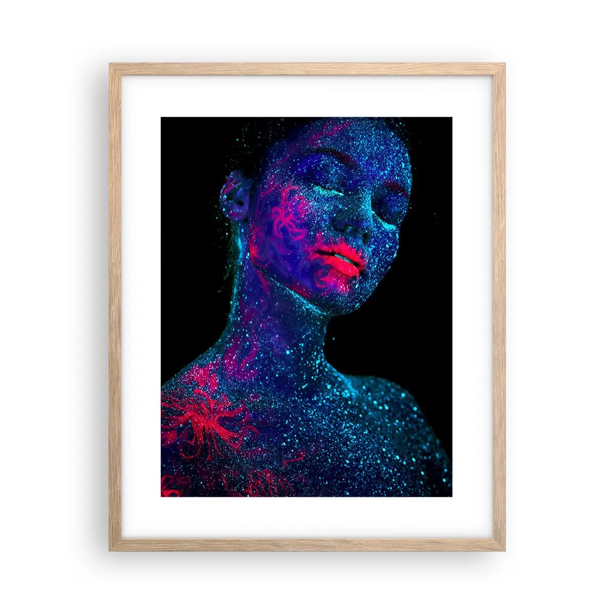 Plagát v ráme zo svetlého duba - V hviezdnom prachu - 40x50 cm