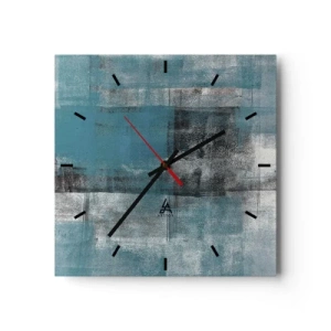 Nástenné hodiny - Voda a vzduch - 40x40 cm