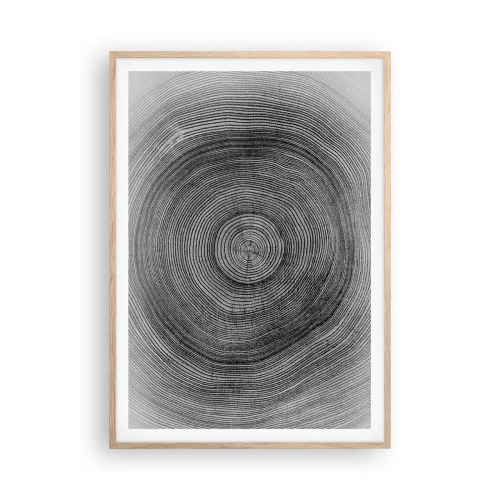 Plagát v ráme zo svetlého duba - Znamenie doby - 70x100 cm