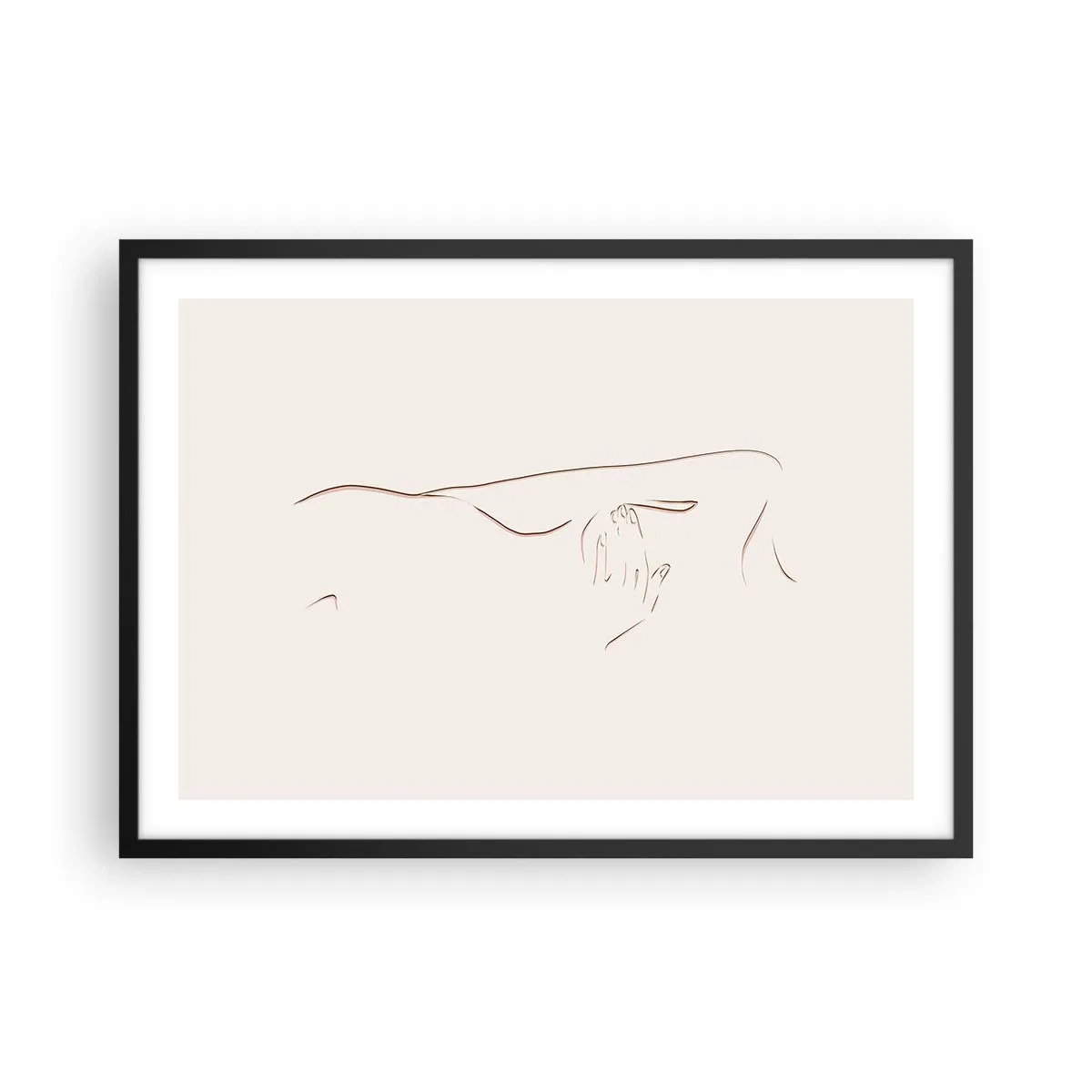 Plagát v čiernom ráme - Tvar túžby - 70x50 cm