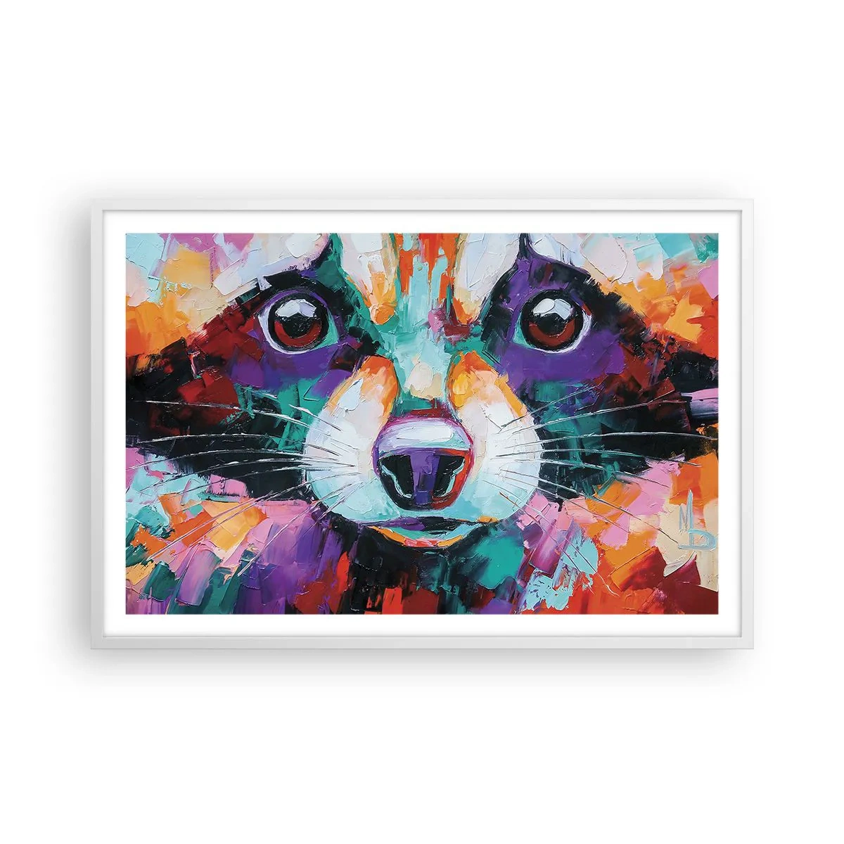 Plagát v bielom ráme - Iba dobré emócie - 91x61 cm