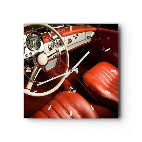 Nástenné hodiny - Luxus v štýle vintage - 40x40 cm