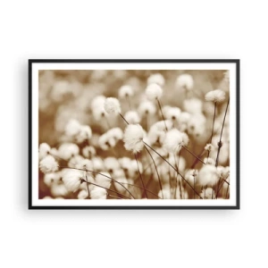Plagát v čiernom ráme - Chlpatý lán - 100x70 cm