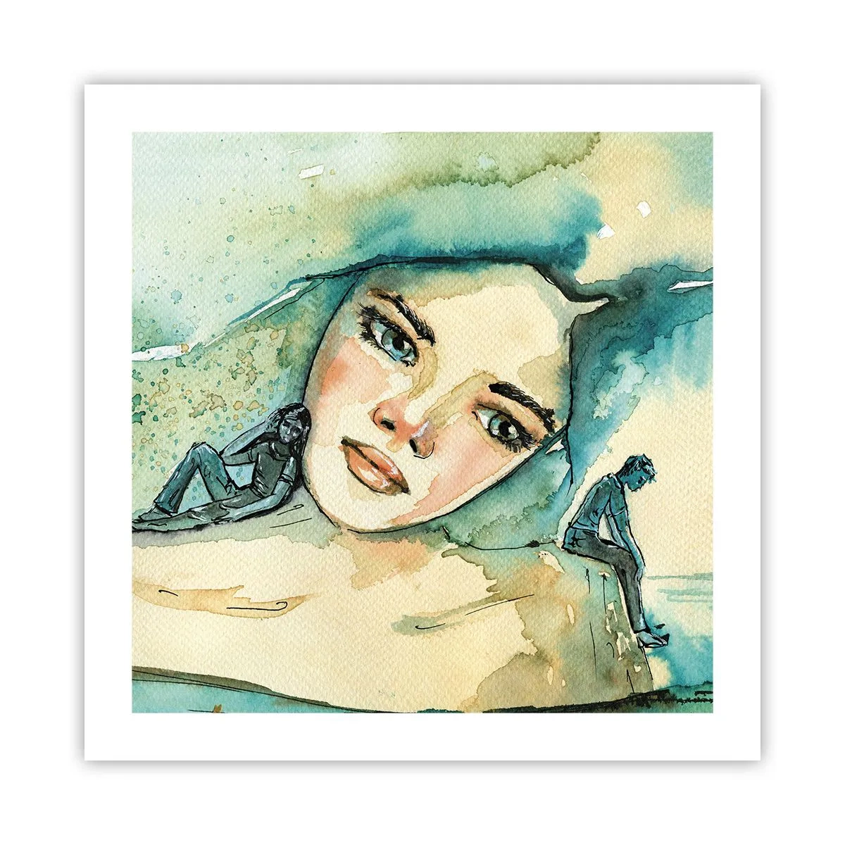 Plagát - Am I blue? - 50x50 cm