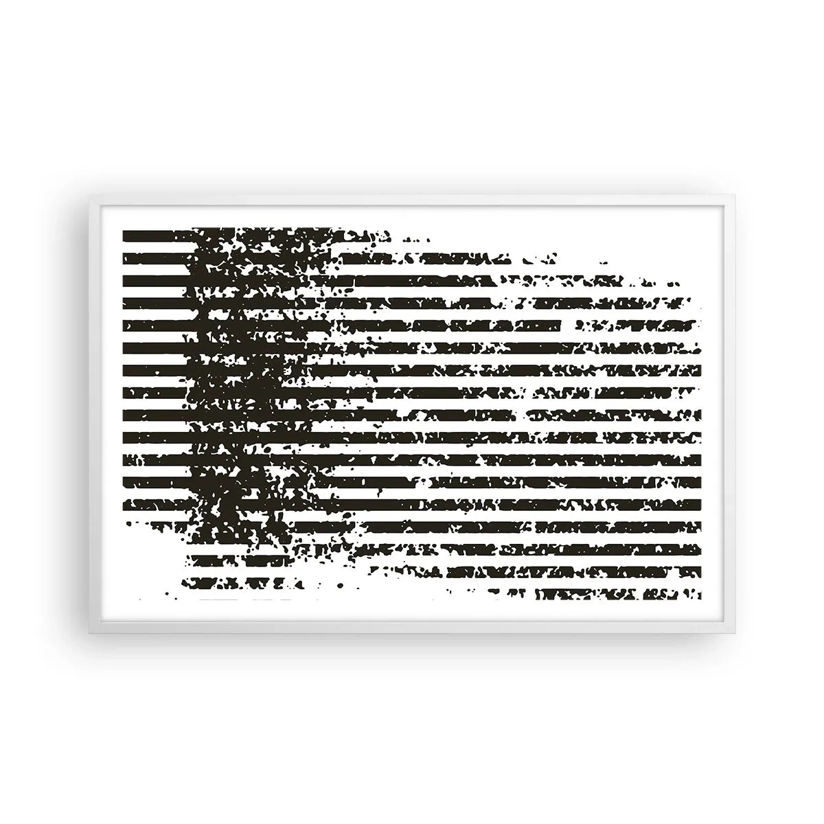 Plagát v bielom ráme - Rytmus a šum - 91x61 cm
