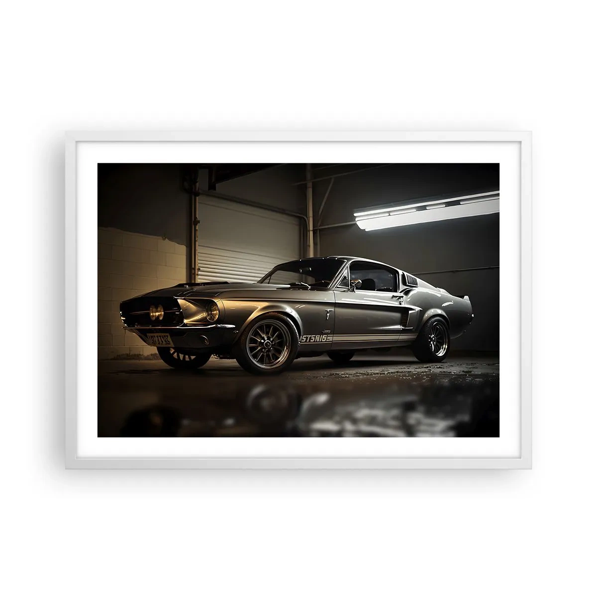 Plagát v bielom ráme - Návrat do minulosti - 70x50 cm