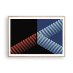 Plagát v ráme zo svetlého duba - Jednoduchý príbeh - 100x70 cm