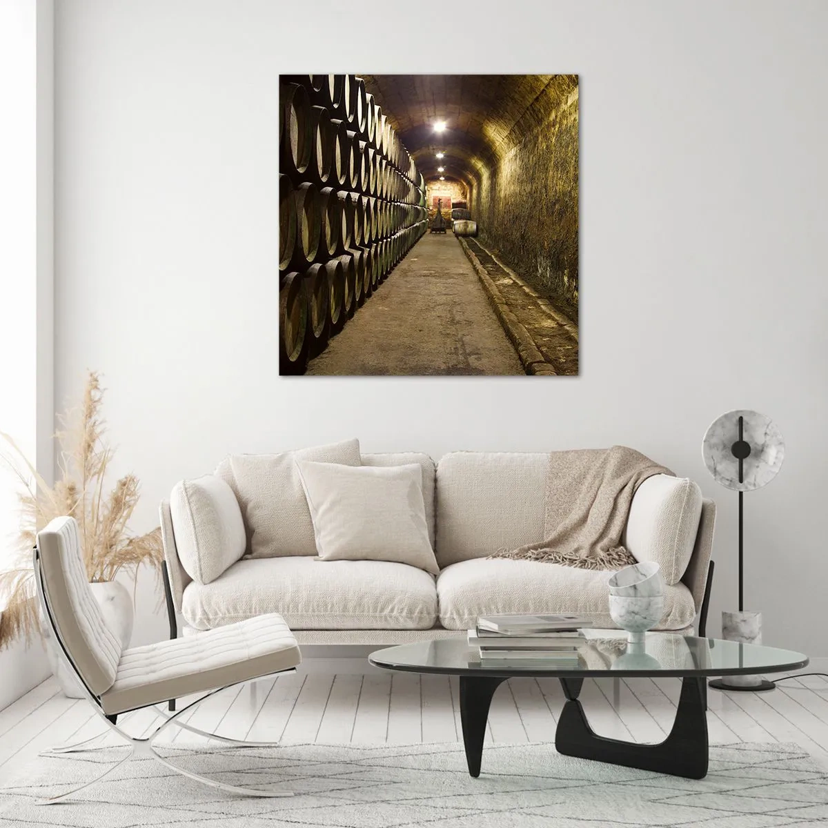 Obraz na skle - Je dobré si oddýchnuť - 60x60 cm