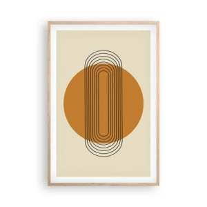 Plagát v ráme zo svetlého duba - Dokonalý plán - 61x91 cm