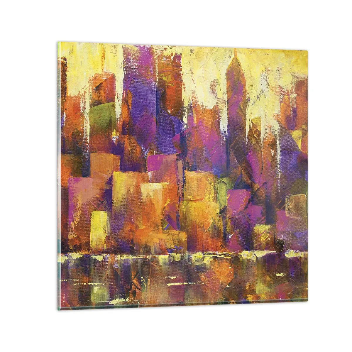 Obraz na skle - Metropolitná kompozícia - 70x70 cm
