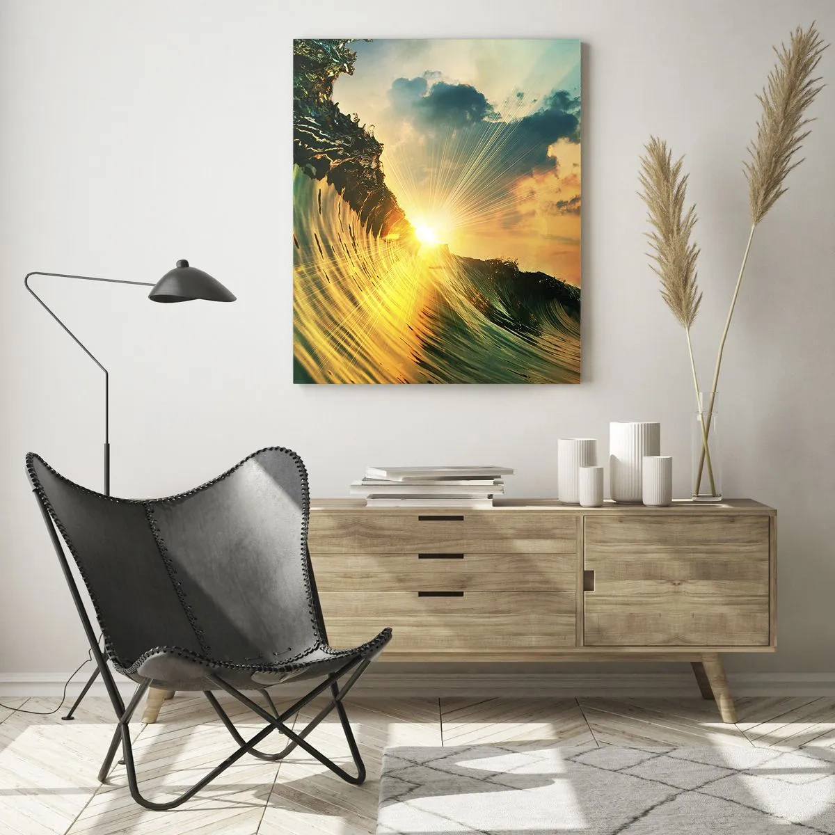 Obraz na skle - Surfer, kde si? - 50x70 cm