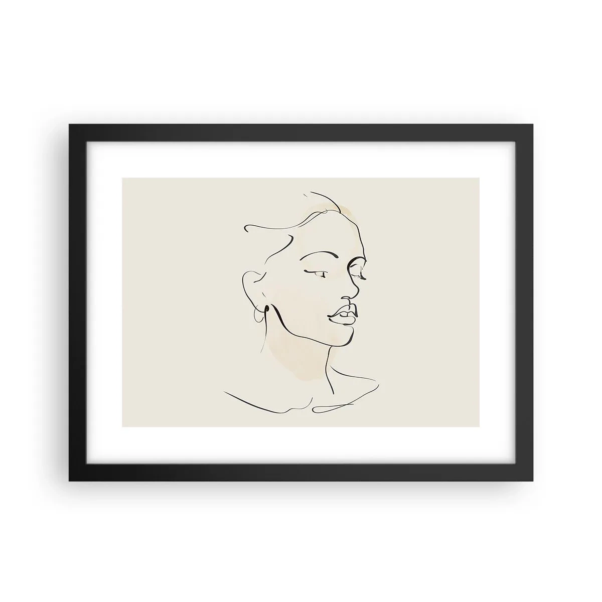 Plagát v čiernom ráme - Výrazným ťahom - 40x30 cm