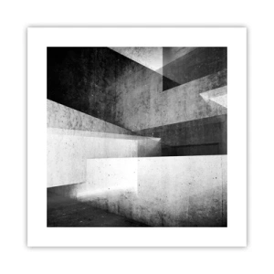 Plagát - Štruktúra priestoru - 40x40 cm