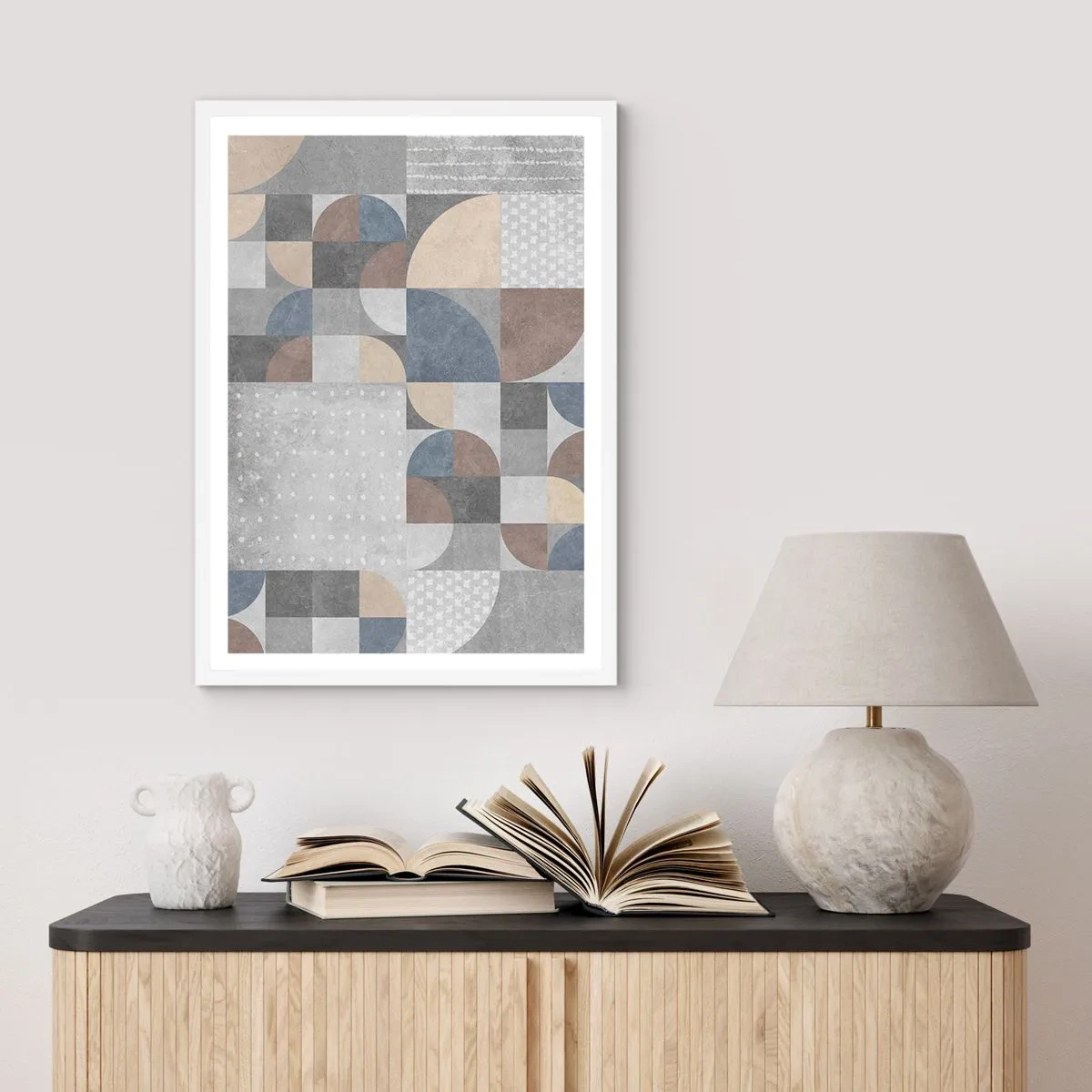 Plagát v bielom ráme - Keramická fantázia - 50x70 cm