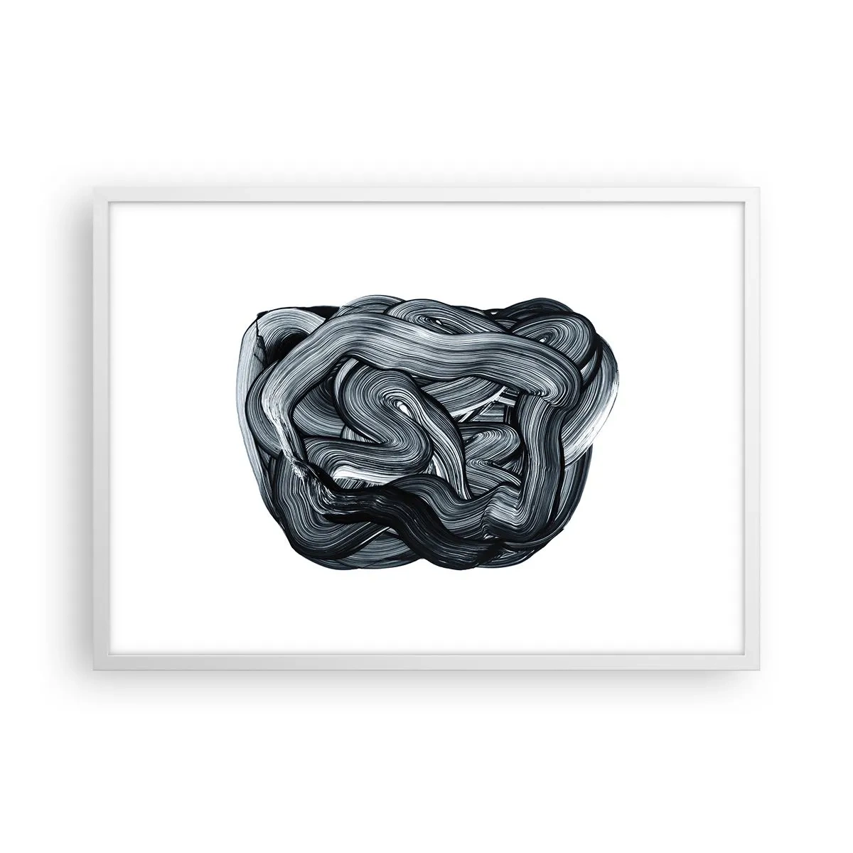 Plagát v bielom ráme - Nie je to tak jednoduché - 70x50 cm