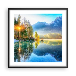 Plagát v čiernom ráme - Majestát a sladkosť - 50x50 cm