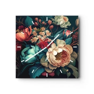 Nástenné hodiny - Pôvab 19. storočia - 30x30 cm