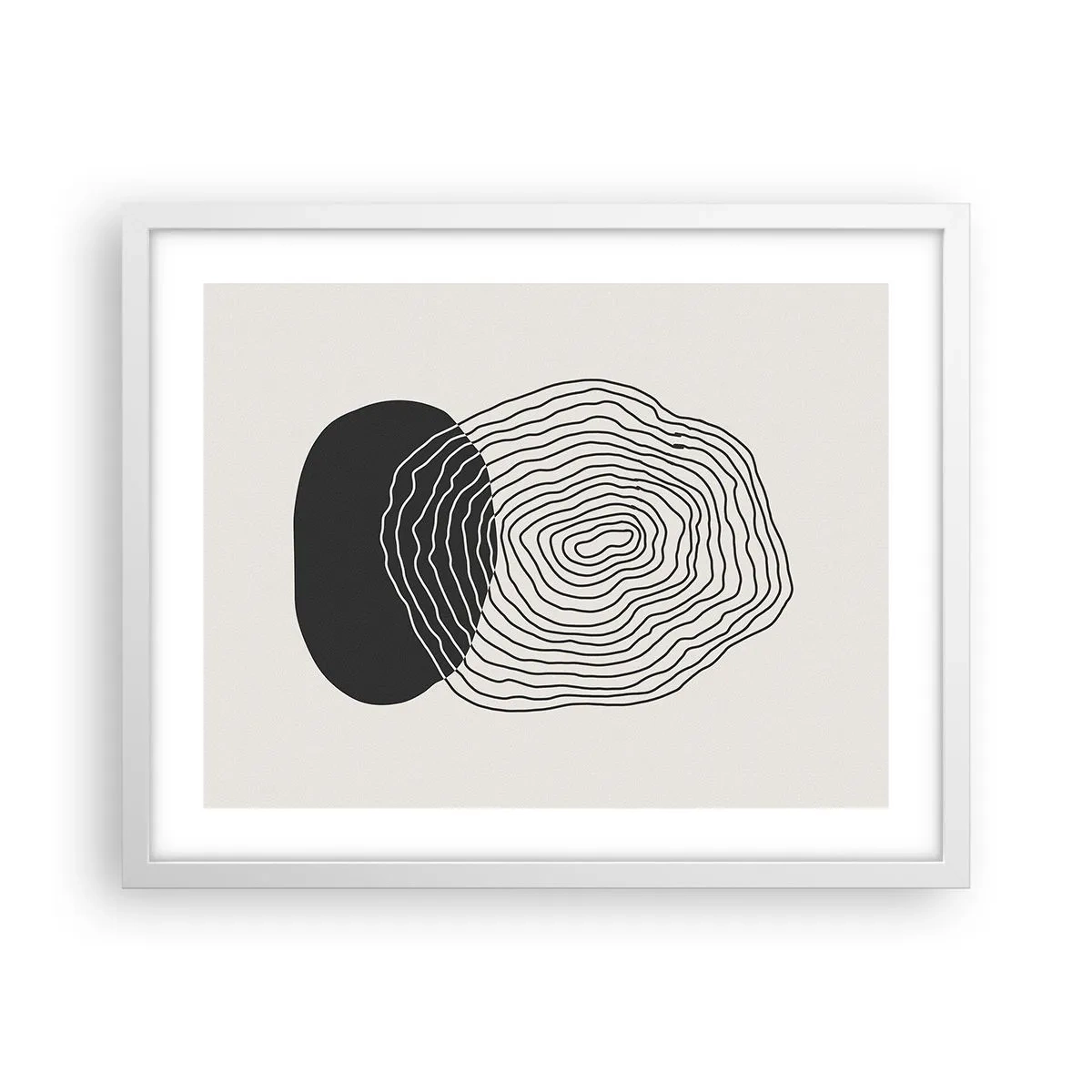 Plagát v bielom ráme - Trvanie a kmitanie - 50x40 cm