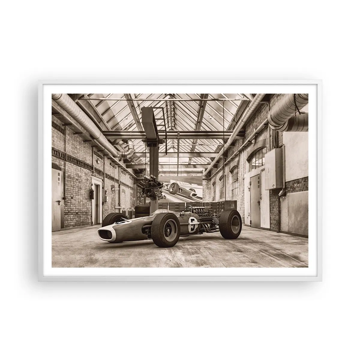 Plagát v bielom ráme - Odpočinok víťaza - 100x70 cm