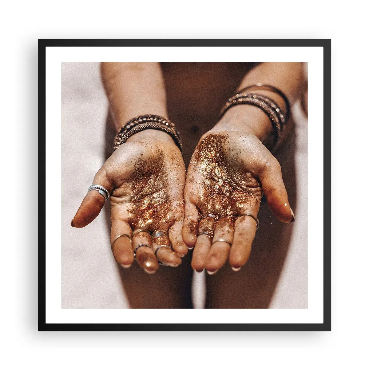 Plagát v čiernom ráme - Darček pre teba - 60x60 cm