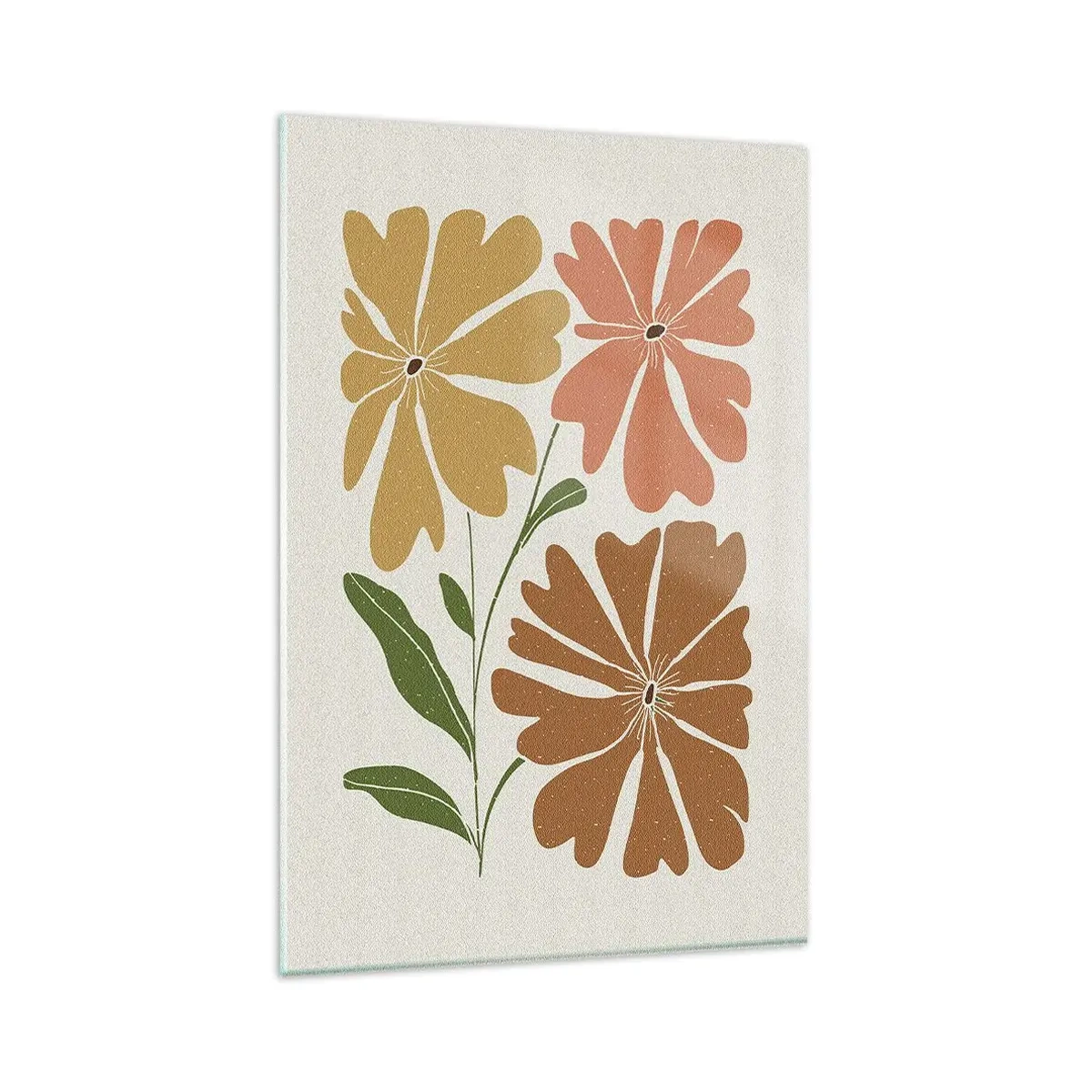 Obraz na skle - Príroda a geometria - 80x120 cm