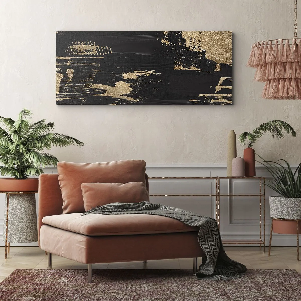 Obraz na plátne - Stopa dotyku - 100x40 cm