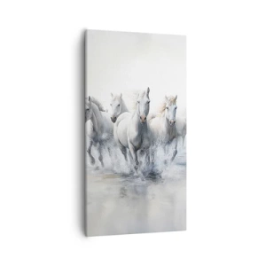Obraz na plátne - Biela mágia - 55x100 cm