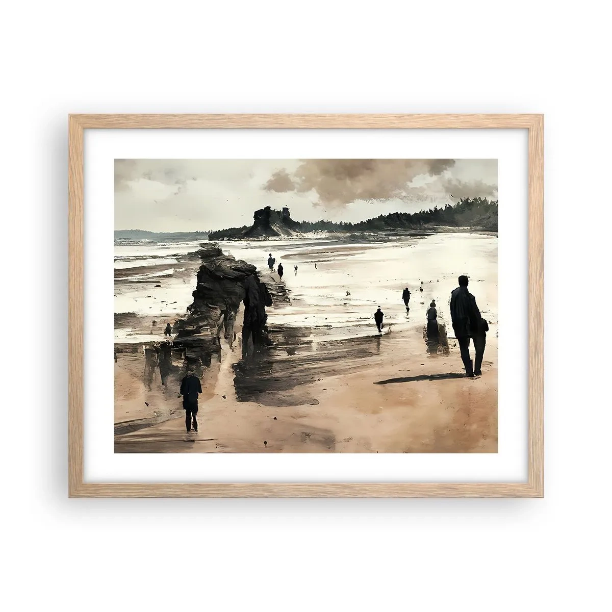 Plagát v ráme zo svetlého duba - Vyvolaní - 50x40 cm