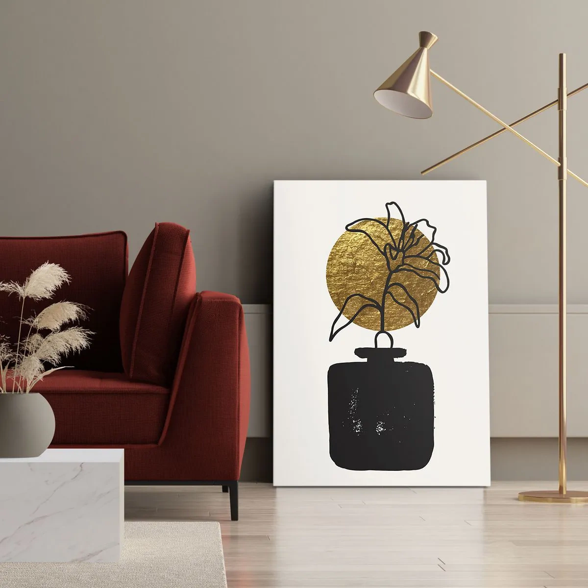 Obraz na plátne - Krása, ktorá má cenu zlata - 50x70 cm