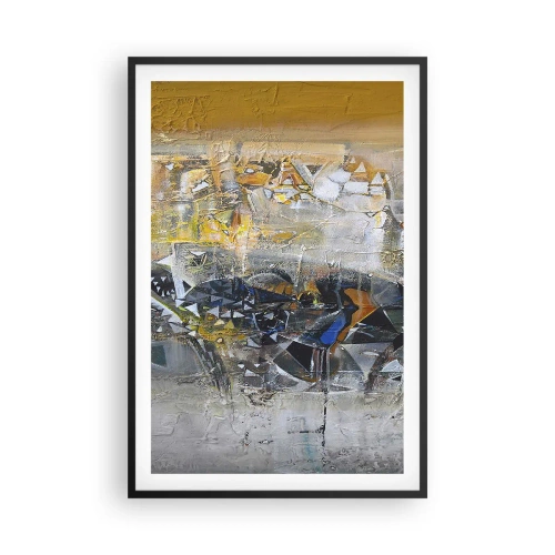 Plagát v čiernom ráme - Všetko sa podarí - 61x91 cm