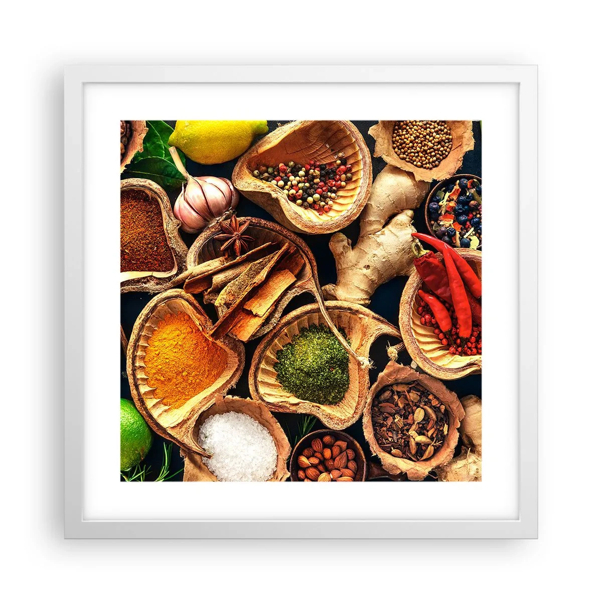 Plagát v bielom ráme - Vezmi si, čo chceš - 40x40 cm