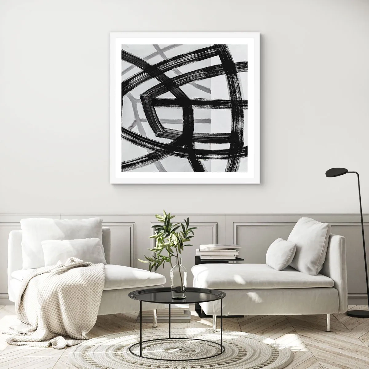 Plagát v bielom ráme - Hĺbka - 60x60 cm