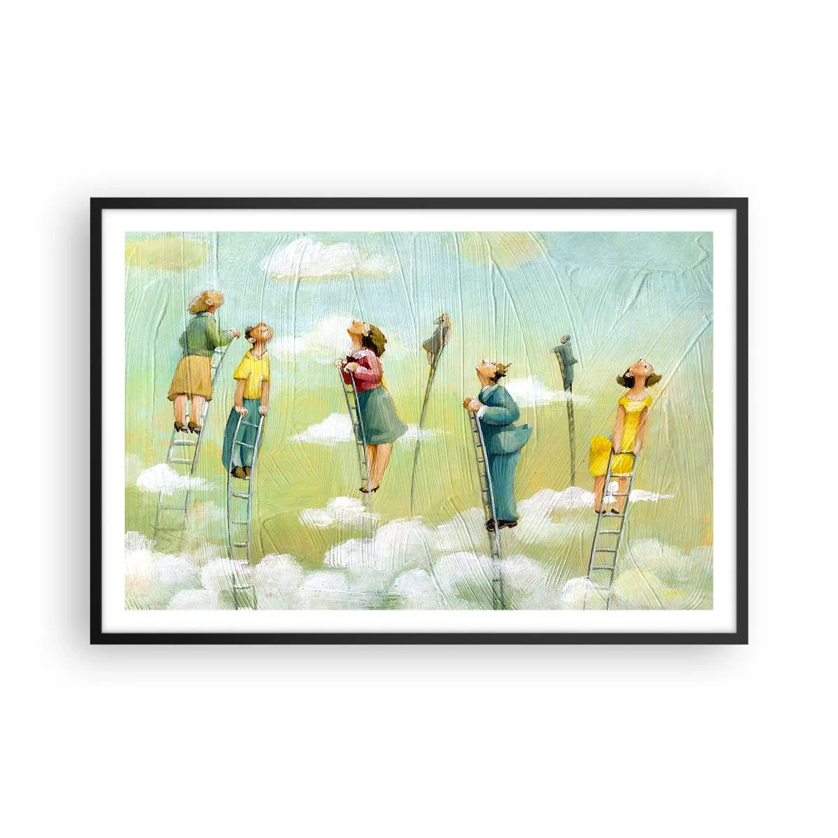 Plagát v čiernom ráme - Za svojim snom - 91x61 cm