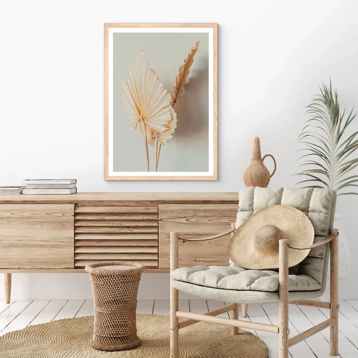 Plagát v ráme zo svetlého duba - Keď potrebuješ útechu - 50x70 cm