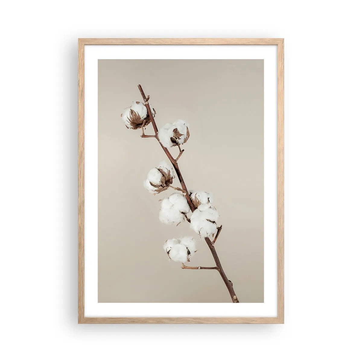 Plagát v ráme zo svetlého duba - Pri zdroji mäkkosti - 50x70 cm