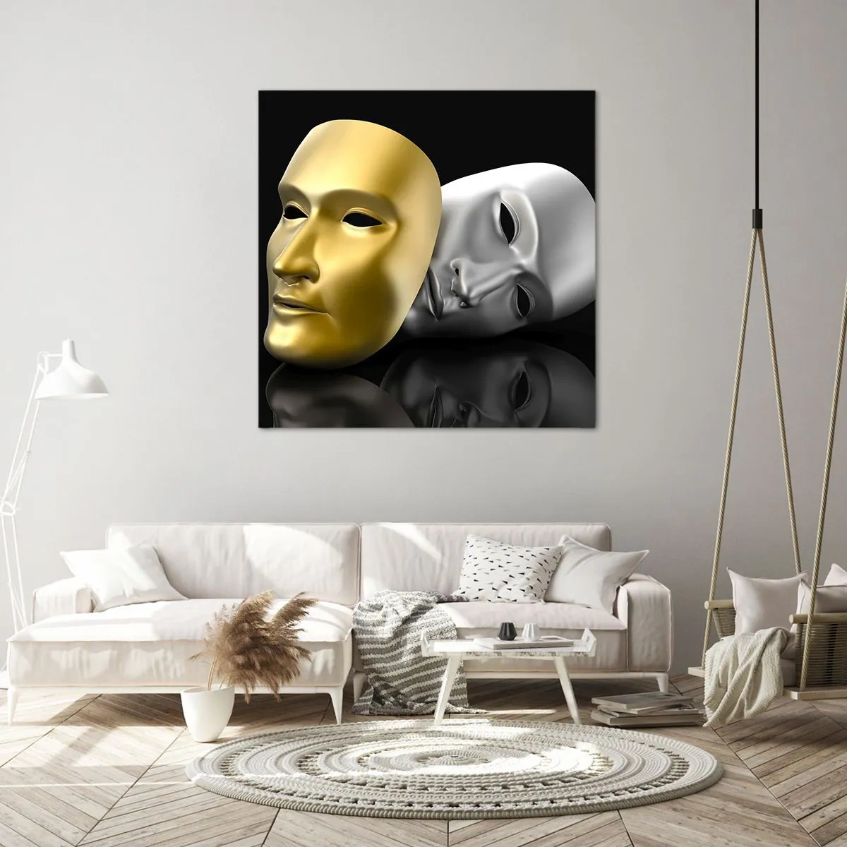 Obraz na plátne - Život je divadlo - 70x70 cm